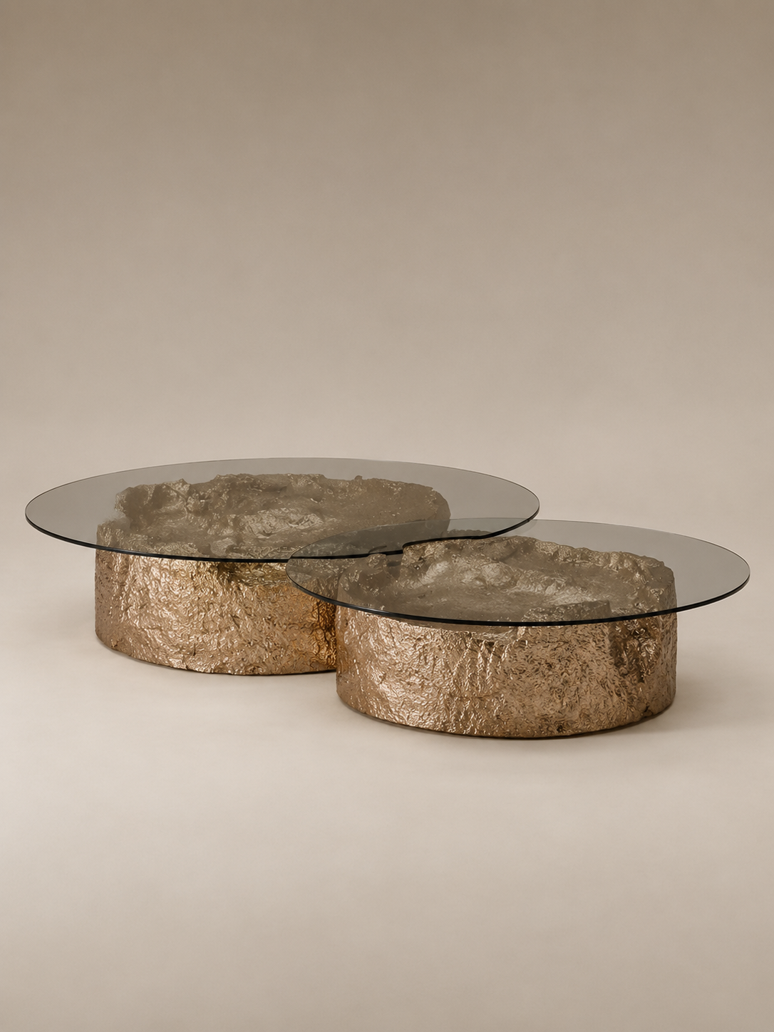 Tables basses Confluence — vue de face