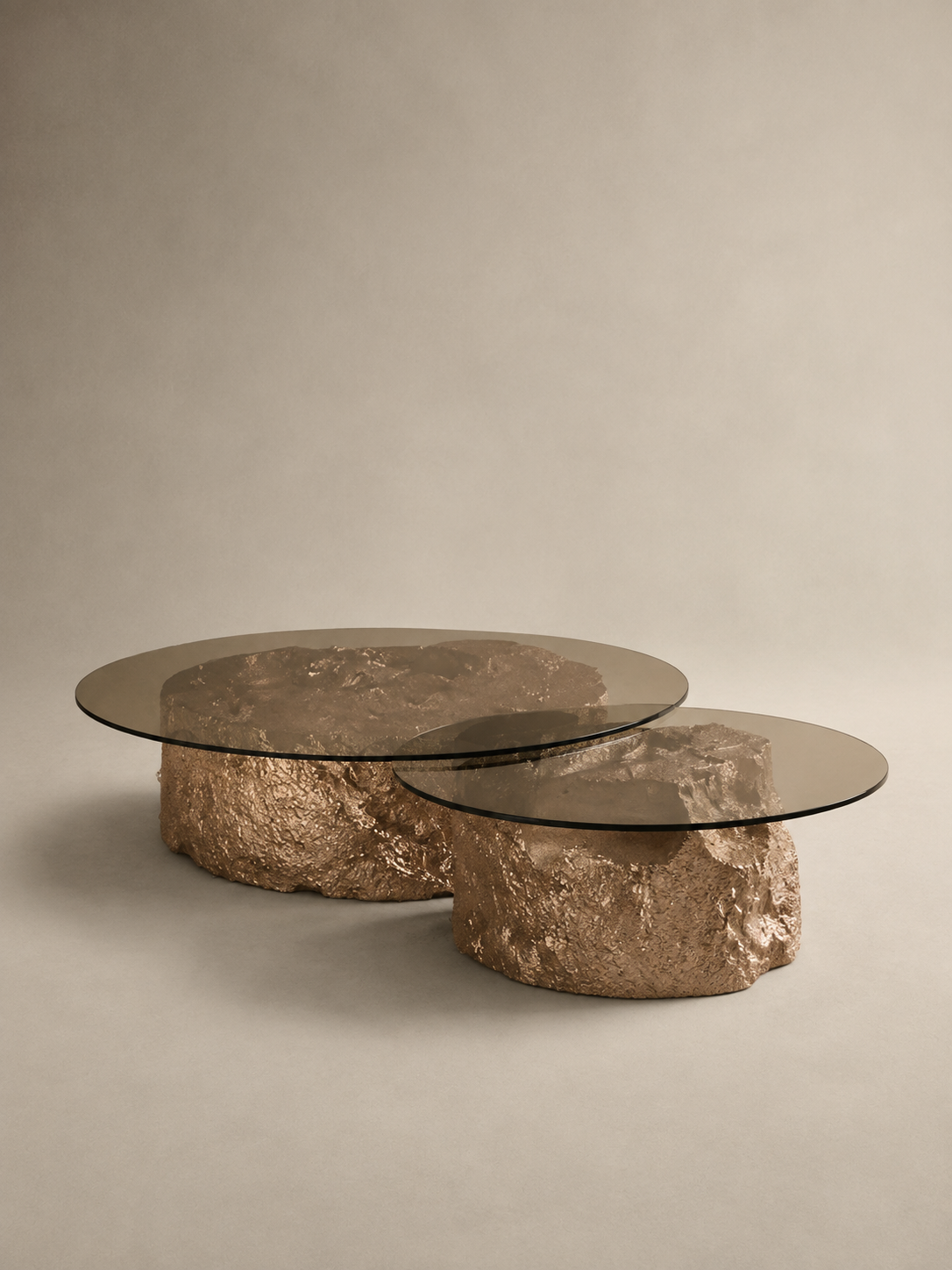 Tables basses Confluence — vue de face