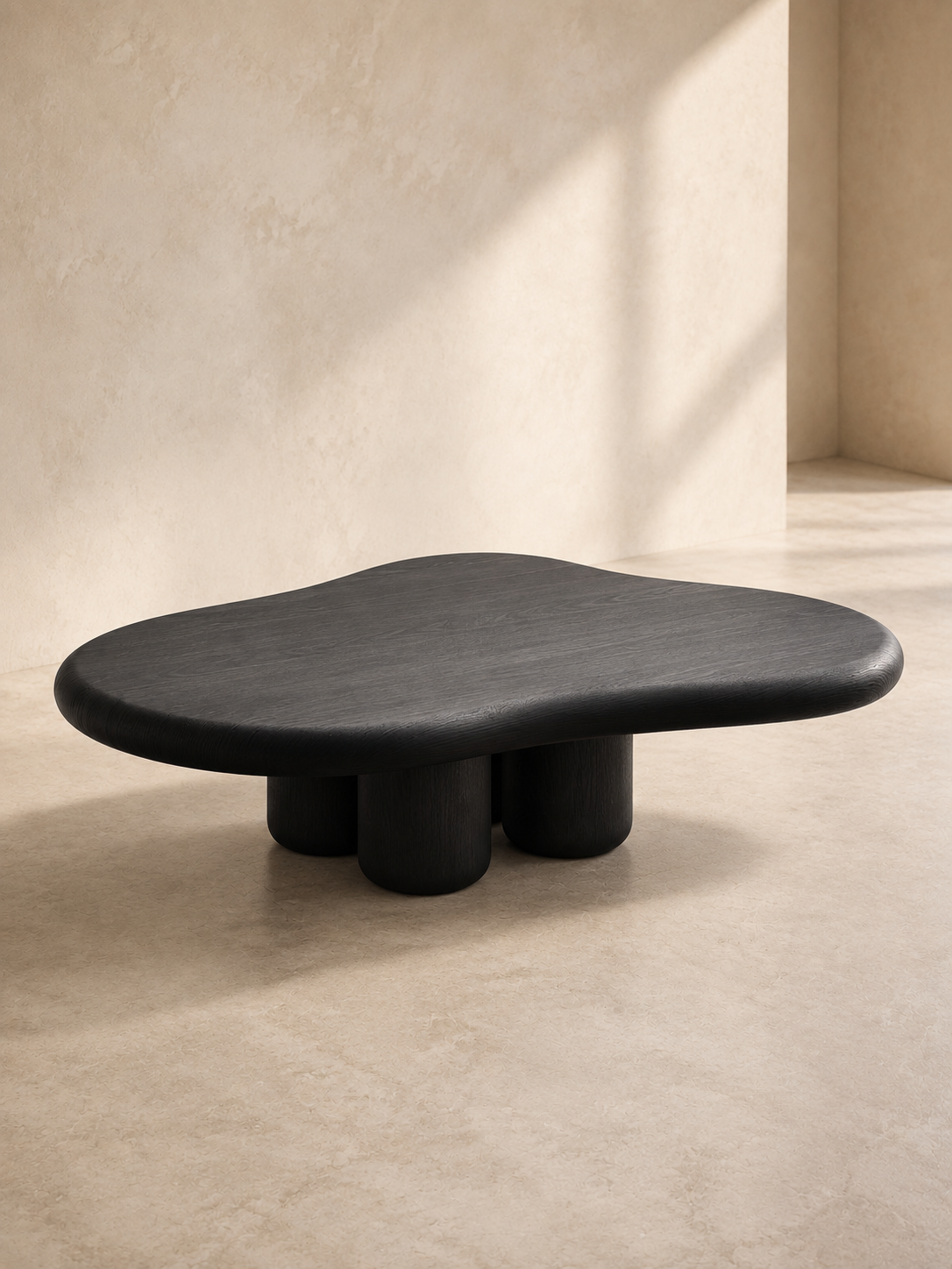 Encre — table basse KONTRAST, vue du plateau
