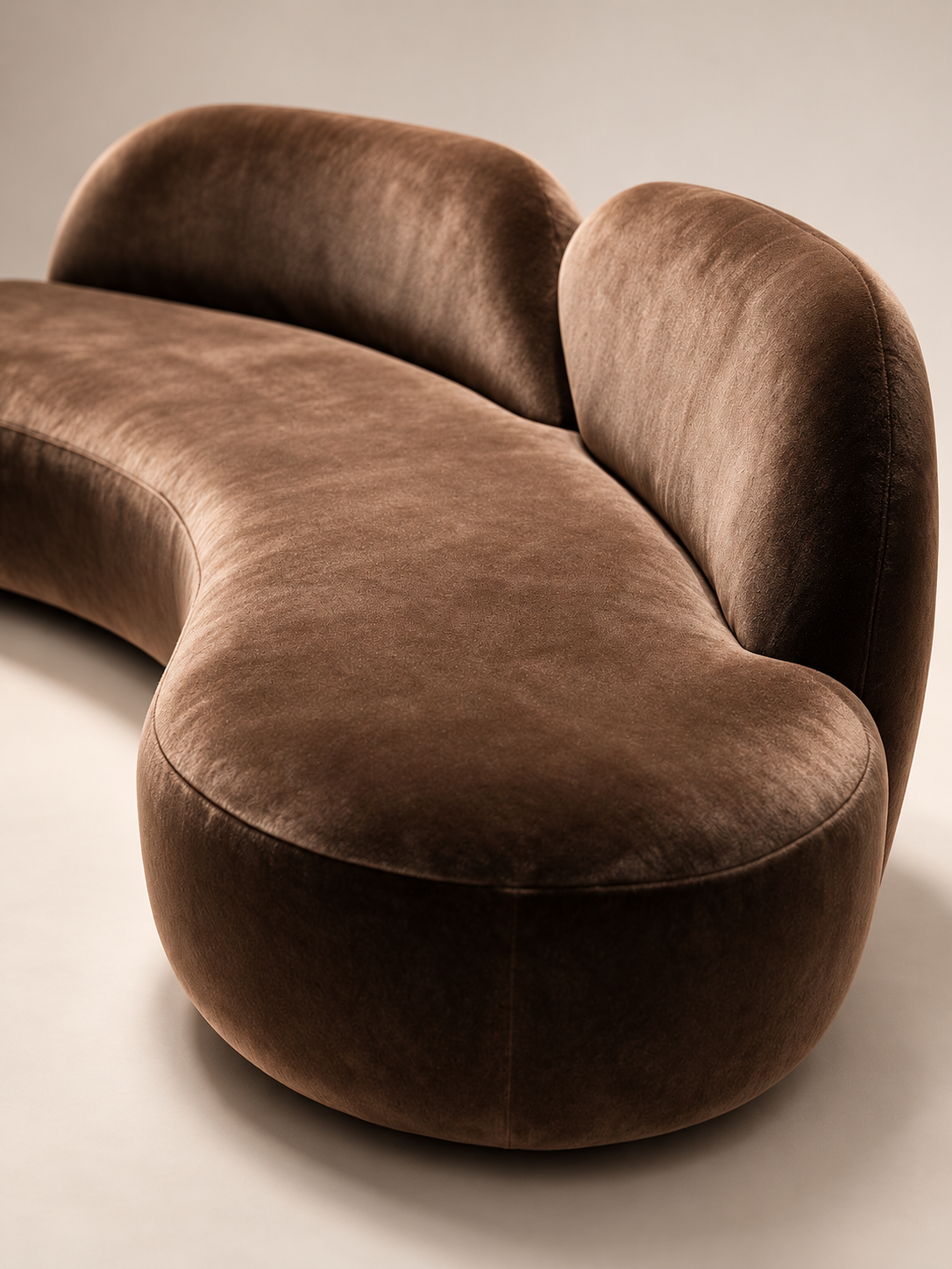 Ondine — velours chocolat — vue studio — KONTRAST