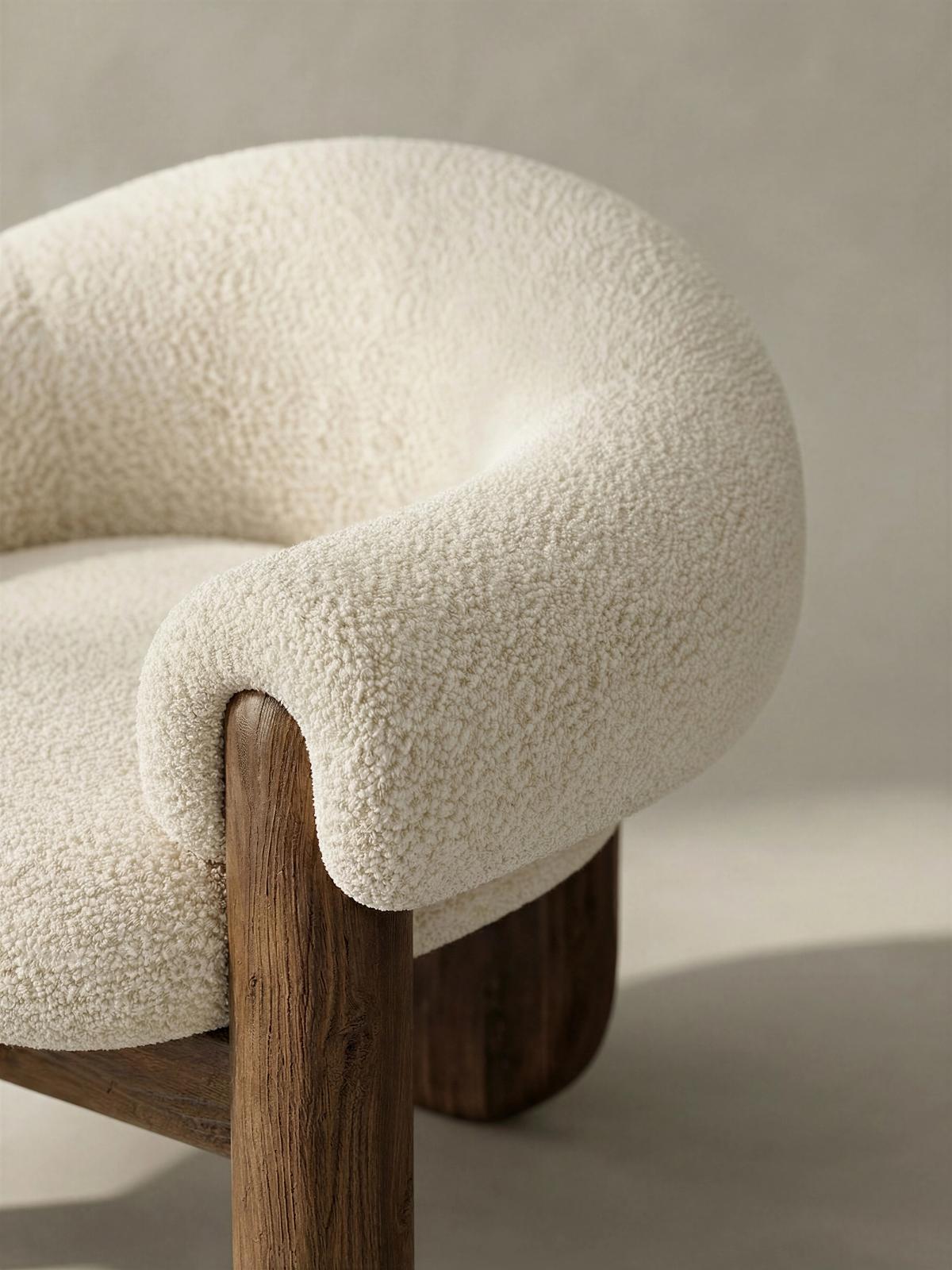 Ronde — fauteuil club KONTRAST, vue 1