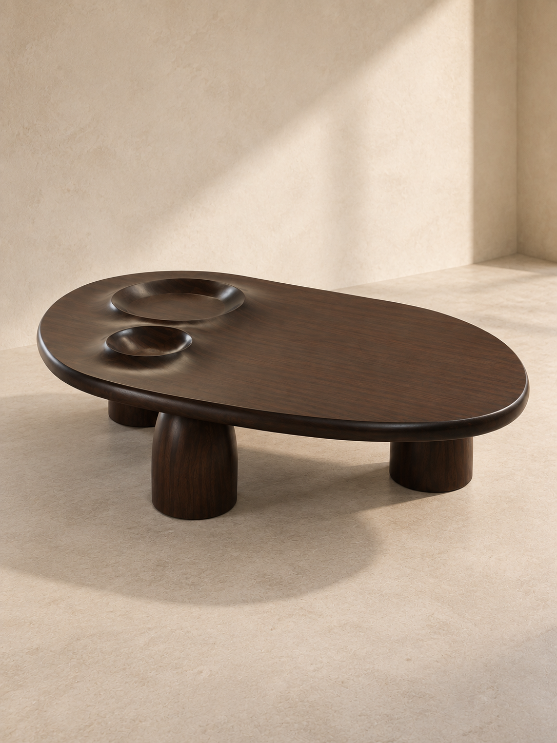 Sélène — table basse KONTRAST, vue du plateau