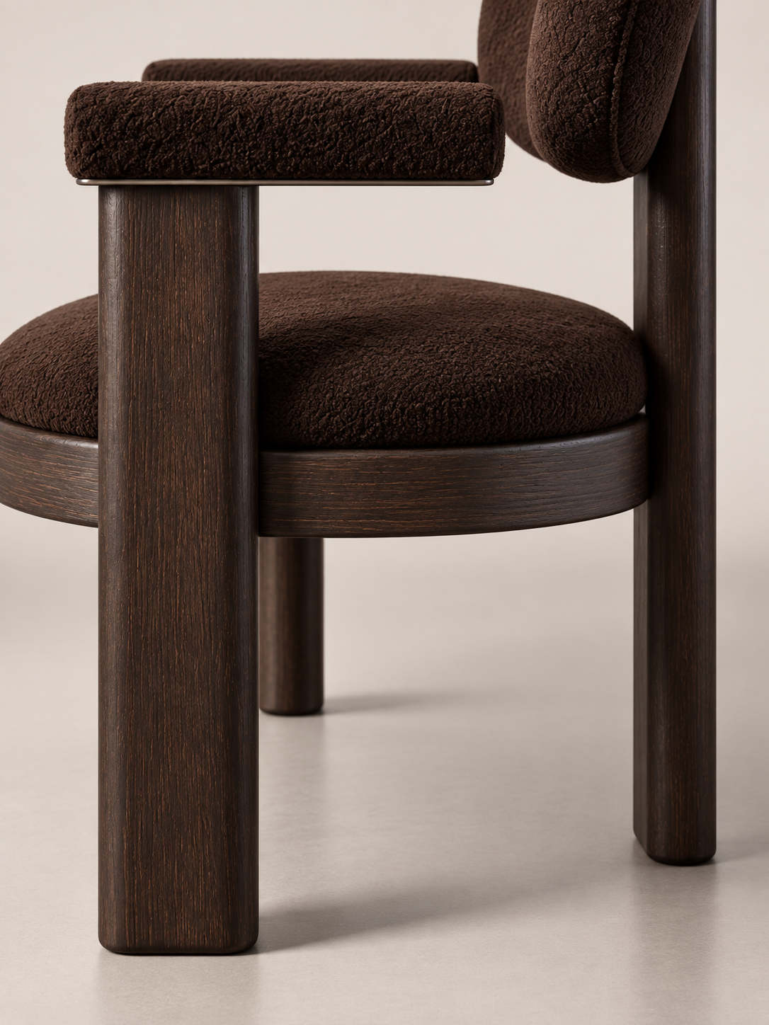 Trépied — détail matière et assemblage — studio KONTRAST